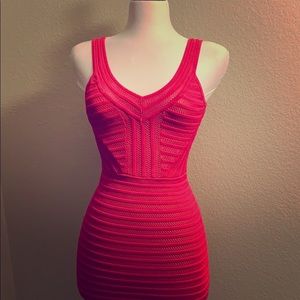 Bebe fuchsia bodycon dress